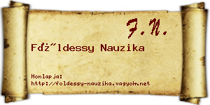 Földessy Nauzika névjegykártya